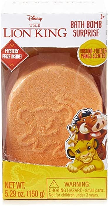 Seasonal Lion King Children's Bath Bomb Surprise Featuring SImba, Timon & Pumba - With Mystery Prize Inside! (Grasslands Grape)