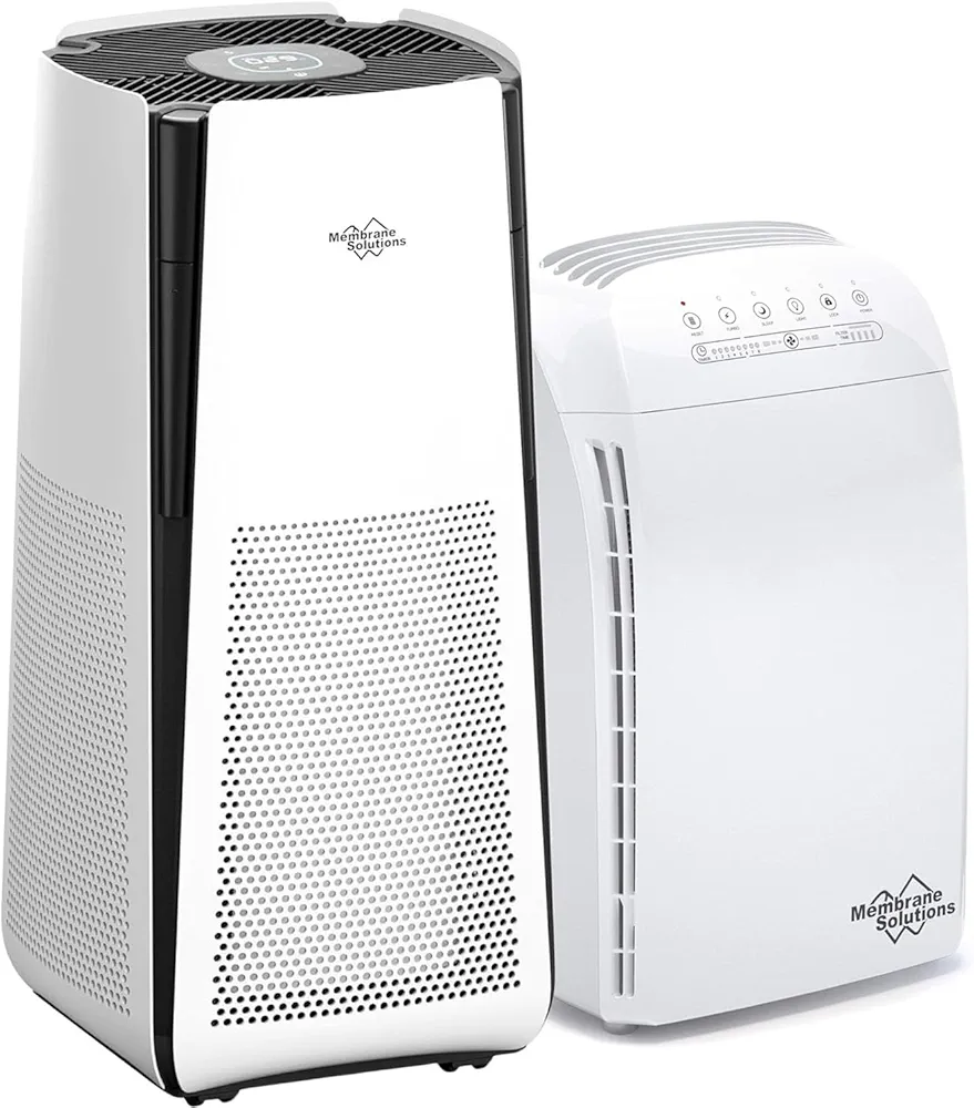 MSA3 & MS601 Air Purifiers for Home Large Room Up to 3027 sq ft with AQI, Auto&Turbo Mode and H13 HEPA Filter, Pet Air Purifiers Remove 99.97% Allergen Dust Odor Smoke Pollen for Whole house