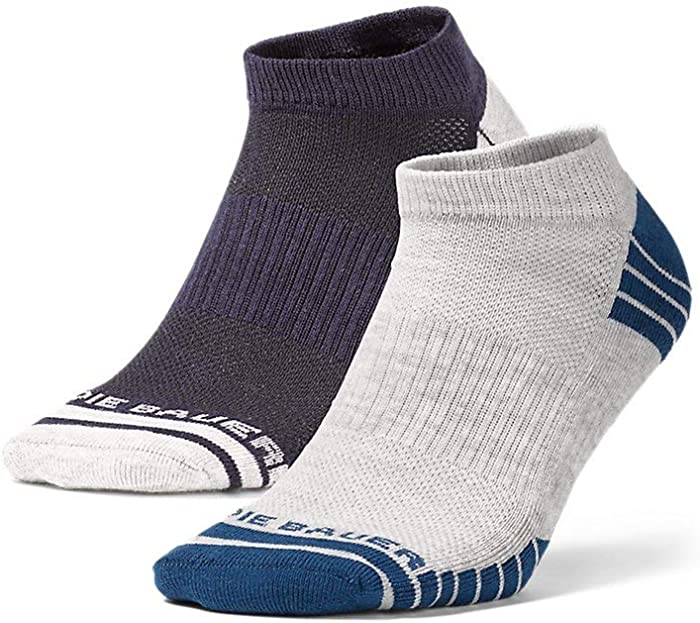 Eddie Bauer Men's Active Pro COOLMAX Low Socks - 2 Pack