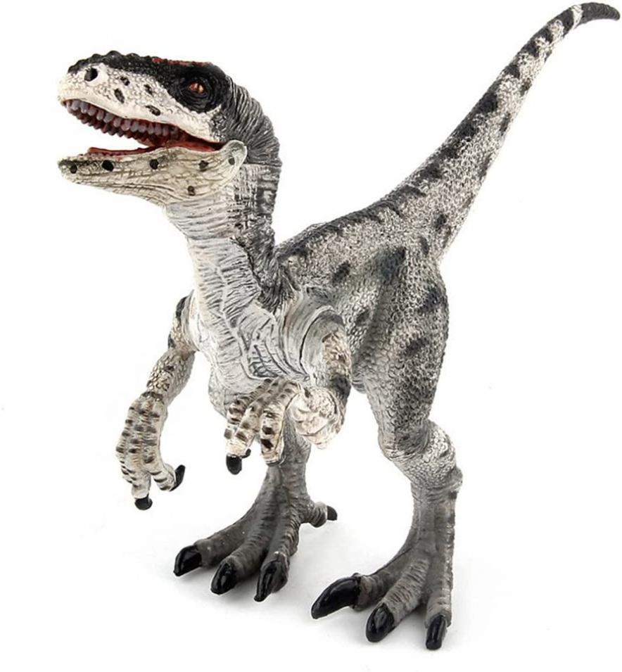 Gemini&Genius Velociraptor Dinosaur Toys, Dinosaur Action Figure with Movable Joints, Dino World as Gifts and Collection Model for Kids