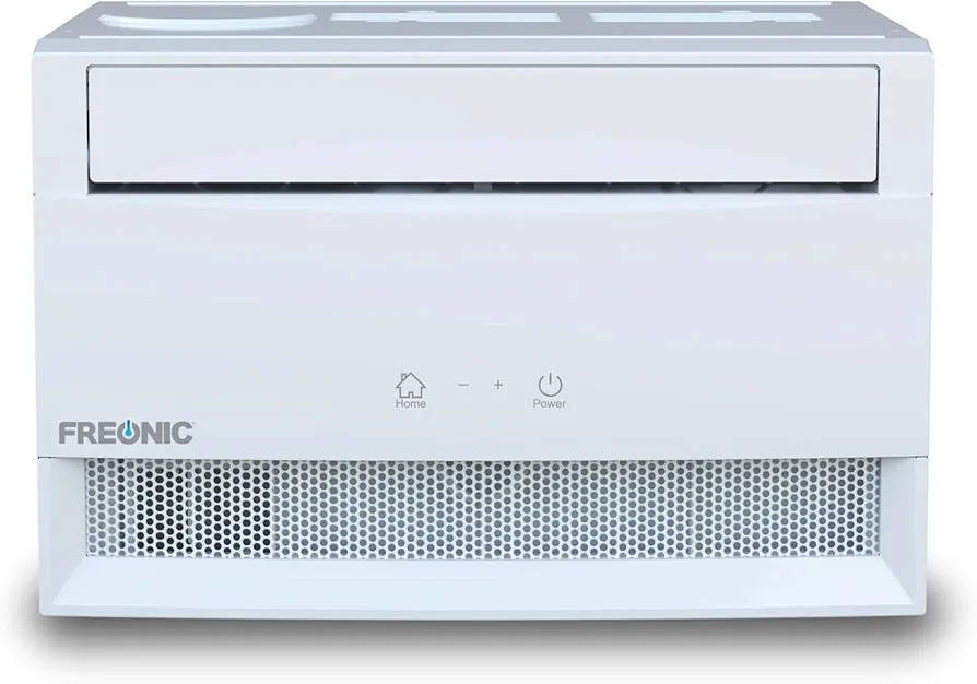 Freonic 6,000 BTU Window Air Conditioner and Dehumidifier, 115V, Window AC Unit for Apartment, Dorm Room, and Small to Medium Rooms up to 250 Sq. Ft., Air Conditioner Window Unit with Remote in White