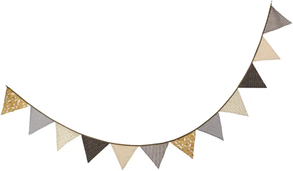 BESTOYARD Pennant Banner Outdoor Bunting Decorative Flags for outside Cotton Bunting Wedding Bunting Flags Decorative Pennant Outdoor Flag Wedding Pennant Children's Room Banners