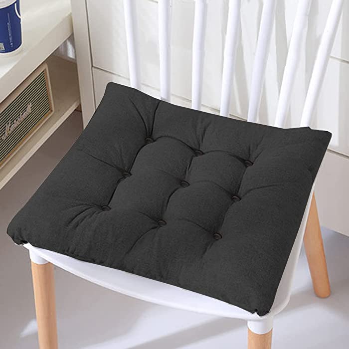 Big Hippo Seat Cushion Chair Cushion Pads for Dining Chairs,Chair Cushion with Ties for Dining Chair,Kitchen Chair pad and Dining Room Seat Cushion Tufted Chair Pads for Dining Chair,Office Chair,Car