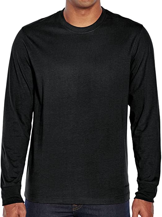 Eddie Bauer Men's Long Sleeve Crew Tee - Black Medium