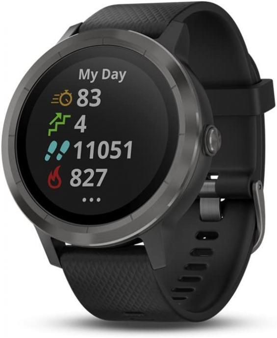 Garmin vívoactive 3 GPS Smartwatch - Black & Gunmetal (Renewed)