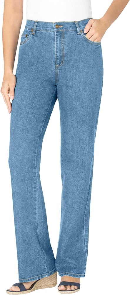 Woman Within Women's Plus Size Tall Bootcut Stretch Jean