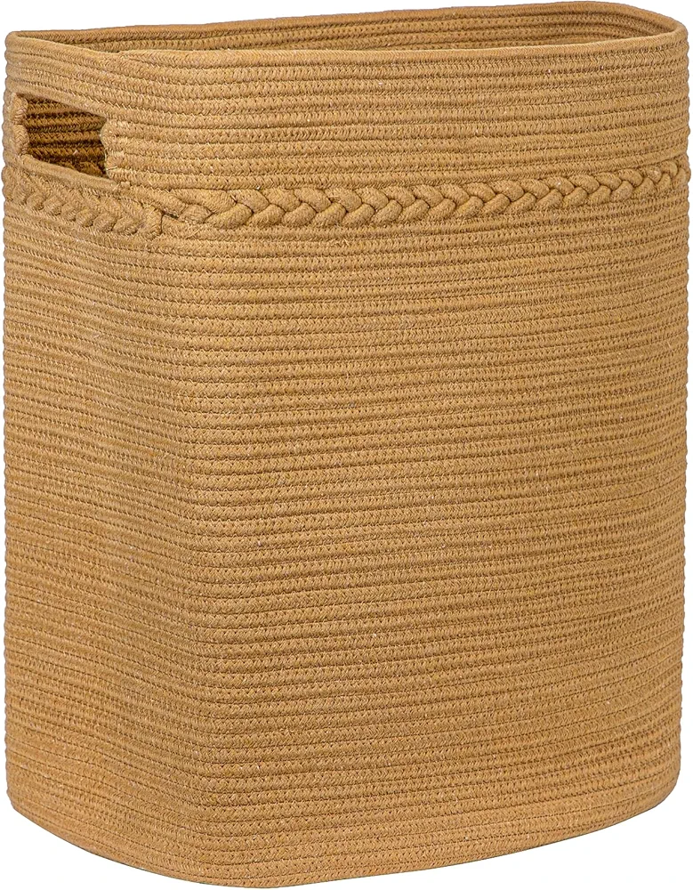 Collapsible Laundry Hamper by Homlikelan,75L Large Cotton Woven Laundry Basket with Handles,20"Tall Blanket Basket for Living Room,Bedroom,Storage Basket for Clothes,Toys,Jute