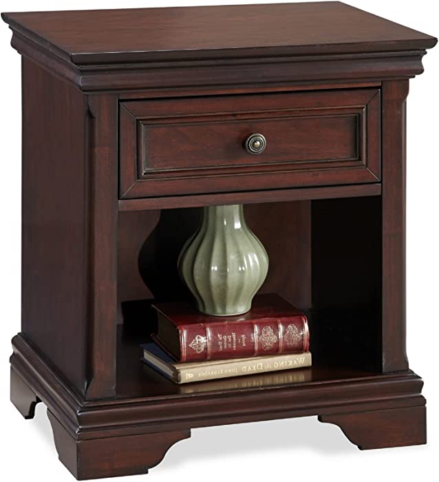 Homestyles Lafayette Nightstand, FURNITURE, Brown