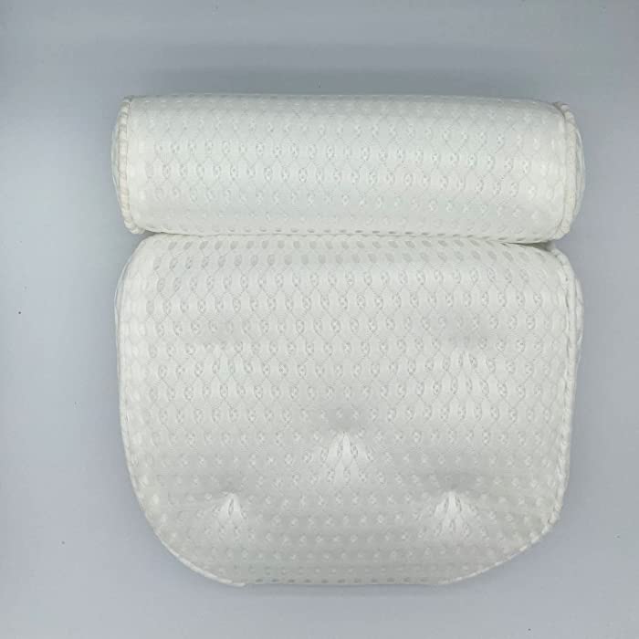 LanconWo Bath Pillow, Soft Bath Pillow for Tub,Bathtub Pillow with Anti-Slip Suction Cups,Pillow for Bathtub, Shower Tub, Hot Tub