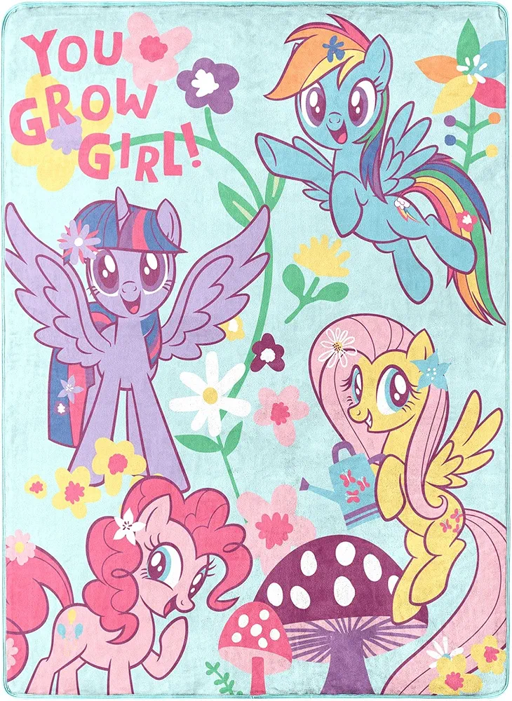 Northwest My Little Pony Silk Touch Throw Blanket, 46" x 60", You Grow Girl