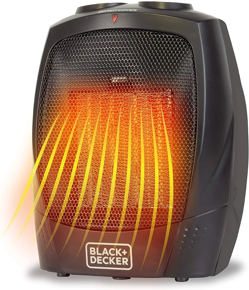 BLACK+DECKER Portable Space Heater, 1500W Room Space Heater with Carry Handle for Easy Transport (Pack of 6)