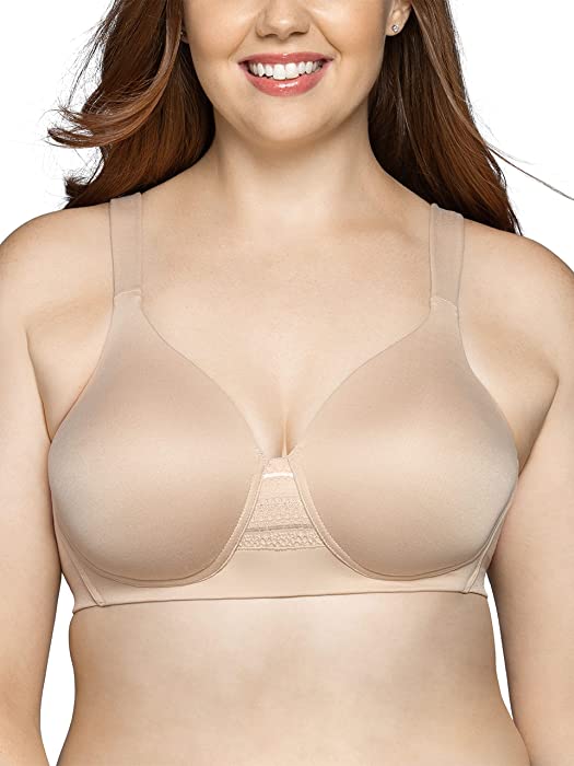 Vanity Fair Women’s Wireless Beyond Comfort Bra with Seamless Back (34B-44DD)