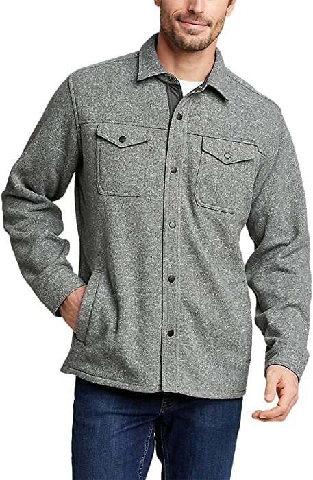 Eddie Bauer Men's Convector Shirt, Cement, X-Large