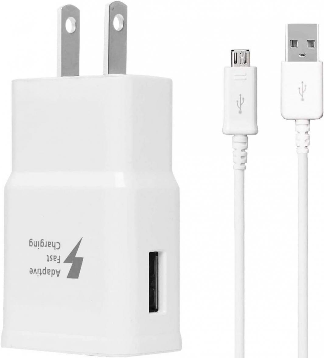 T-Mobile Prism Adaptive Fast Charger Micro USB 2.0 Cable Kit! True Digital Adaptive Fast Charging uses Dual voltages for up to 50% Faster Charging!