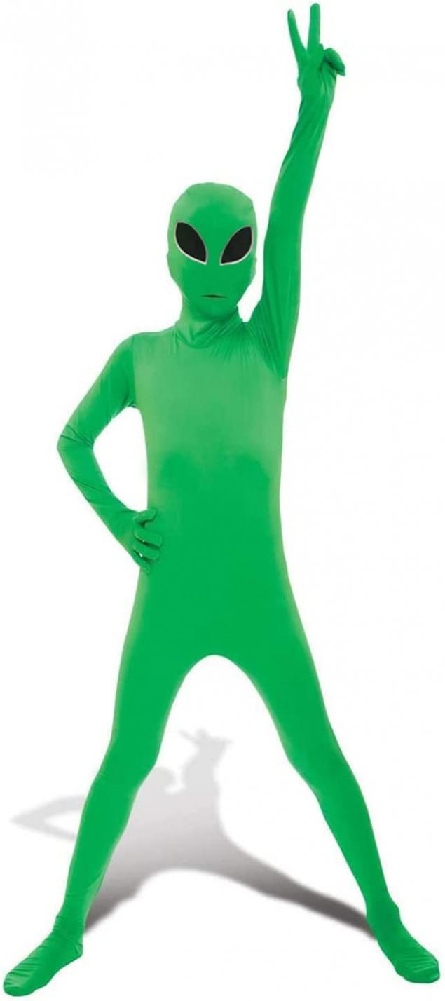 Morphsuits Alien Costume Kids Green Alien Costume Bodysuit Kids Halloween Costume Medium