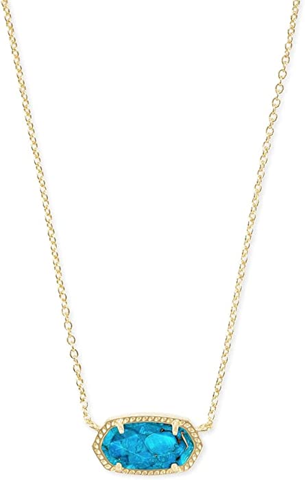 Kendra Scott Elisa Pendant Necklace for Women, Fashion Jewelry, 14k Gold-Plated