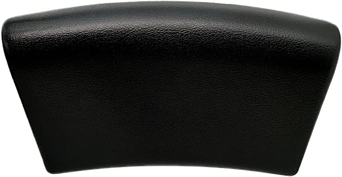 MKVRS Bathtub Pillows,Non-Slip Bath Head&Neck Pillows,Waterproof Backrest Pillow with Suction Cup Ergonomic Home Spa Headrest (Color : Black)