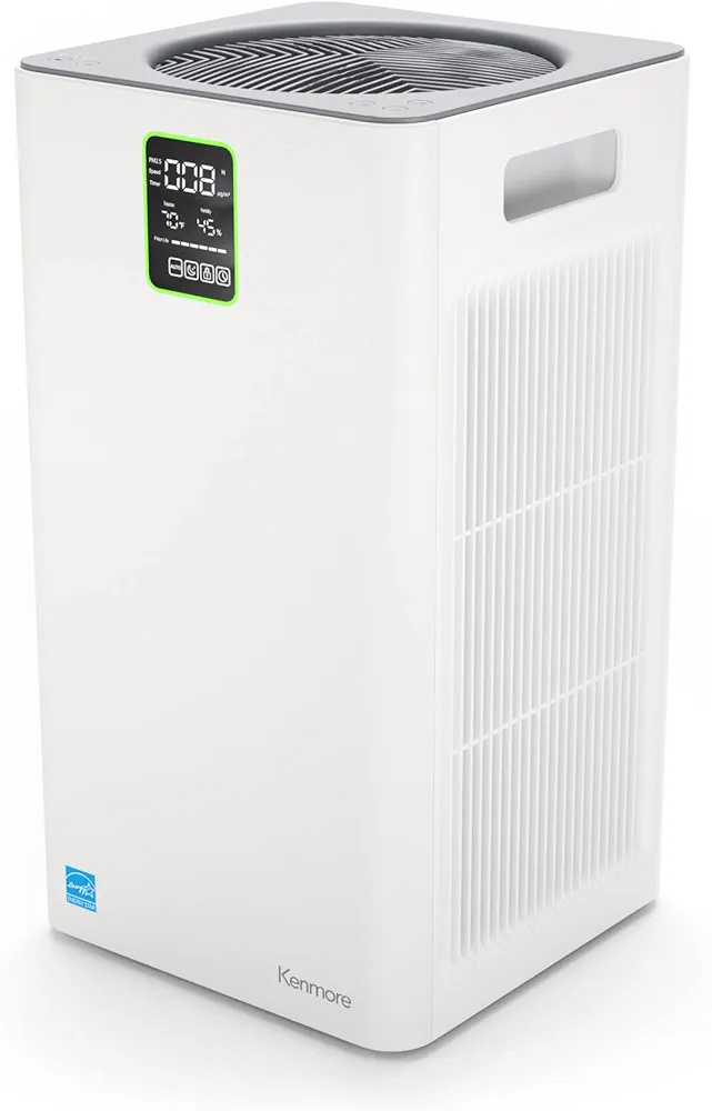 Kenmore PM3020 Air Purifiers with H13 True HEPA Filter, Covers Up to 1500 Sq.Foot, 24db SilentClean 3-Stage HEPA Filtration System, 5 Speeds for Home Large Room, Kitchens & Bedroom