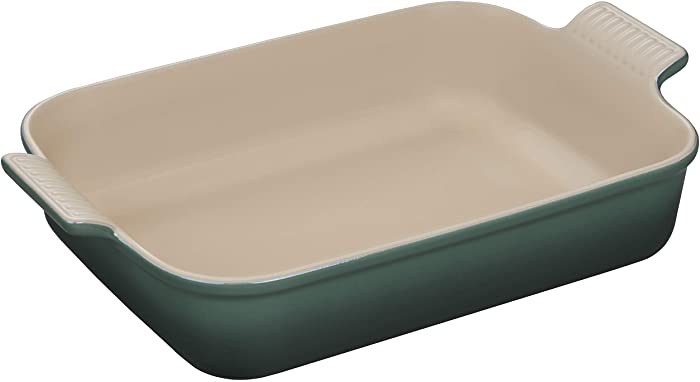 Le Creuset Stoneware Heritage Rectangular Dish, 4-Quart, Artichaut