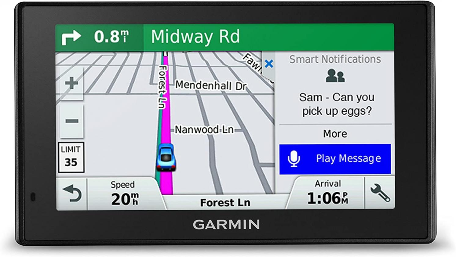 Garmin DriveSmart 51 NA LMT-S with Lifetime Maps/Traffic, Live Parking, Bluetooth,WiFi, Smart Notifications, Voice Activation, Driver Alerts, TripAdvisor, Foursquare