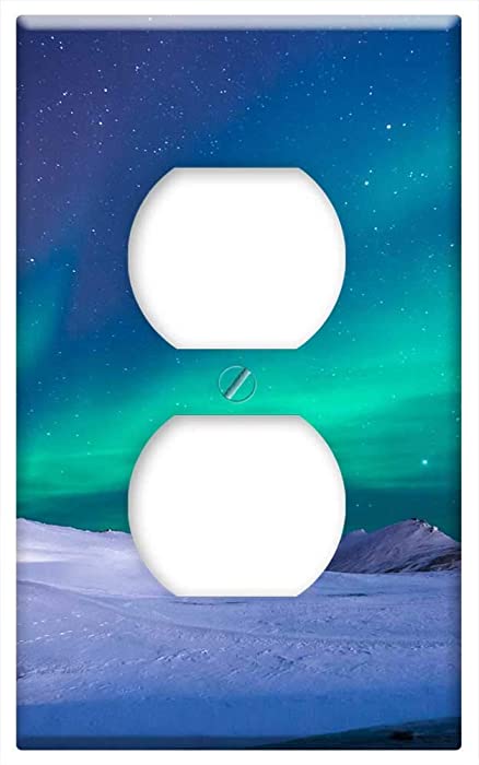 Switch Plate Outlet Cover - Aurora Northen Lights Ice Mountain Trip Adventure 1