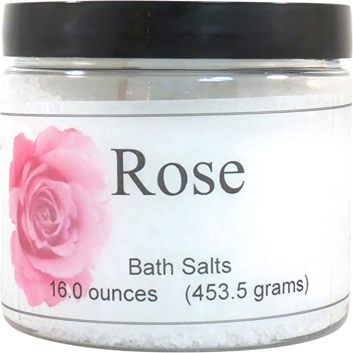 Rose Bath Salts by Eclectic Lady, 16 ounces