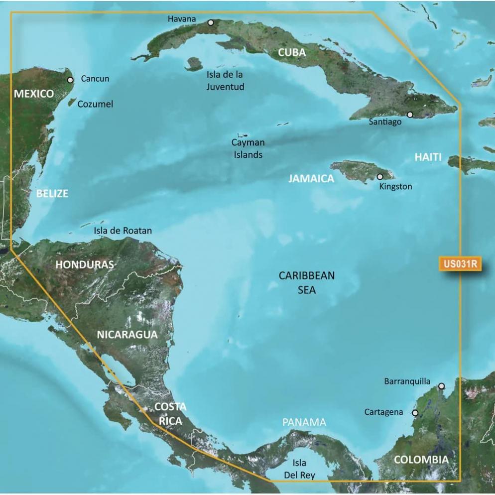 Garmin BlueChart® g2 Vision® HD - VUS031R - Southwest Caribbean - microSD /SD