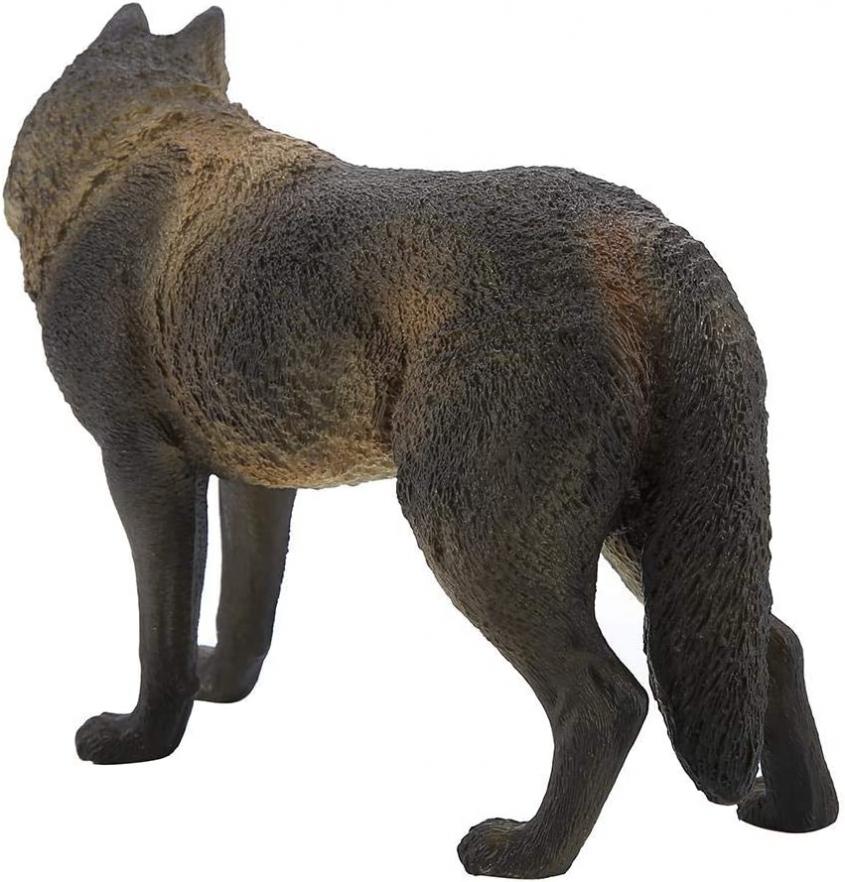 Jacksking Toy Figures Animal Figurines, Animal Toys, Woodland Animals for Collectors for Kids Boys Girls(M-771 Big Black Male Wolf)