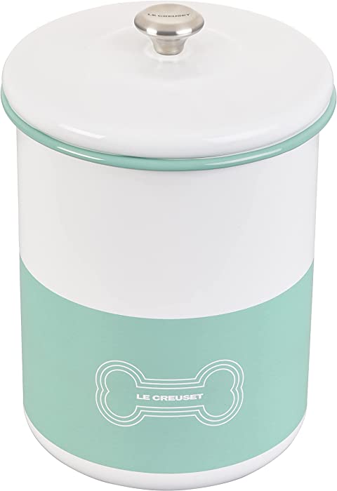 Le Creuset Enamel On Steel Stainless Steel Knob, 4.25qt, Light Green Treat Jar, 4.25 Qt