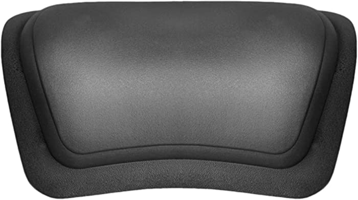 YANGPING HONGHUAER 1PCS Spa Bath Pillow Bathtub Pillow Bathroom Neck Support Back Comfort Jacuzzi Bathtub Tub Spa Accessories PU Soft Home Headrest (Color : Black)