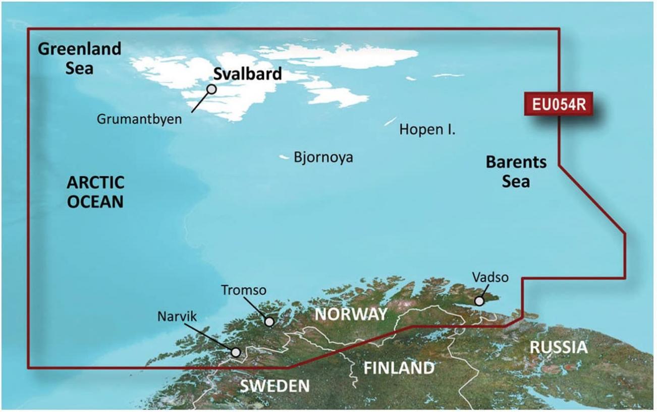 Garmin BlurChart VEU054R - Vestfjd-Svalbard-Varanger - SD Card