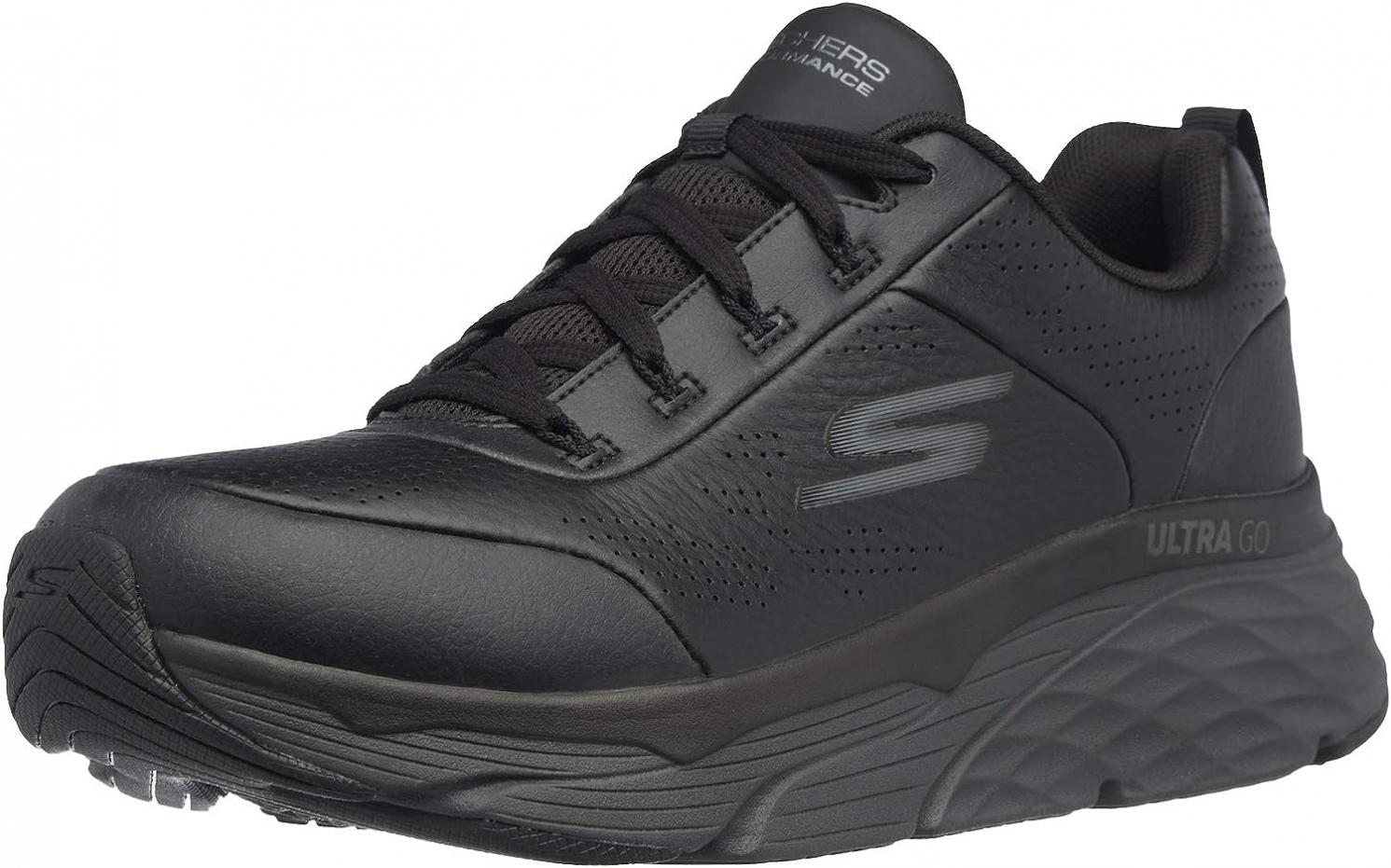 Skechers Men's Max Cushioning Elite Lucid-Premium Leather Walking & Running Shoe Sneaker