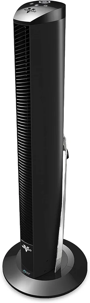 Vornado OSCR37 AE Oscillating Tower Fan and Air Circulator, Works with Alexa, Whole Room, Black, A Certified for Humans Device