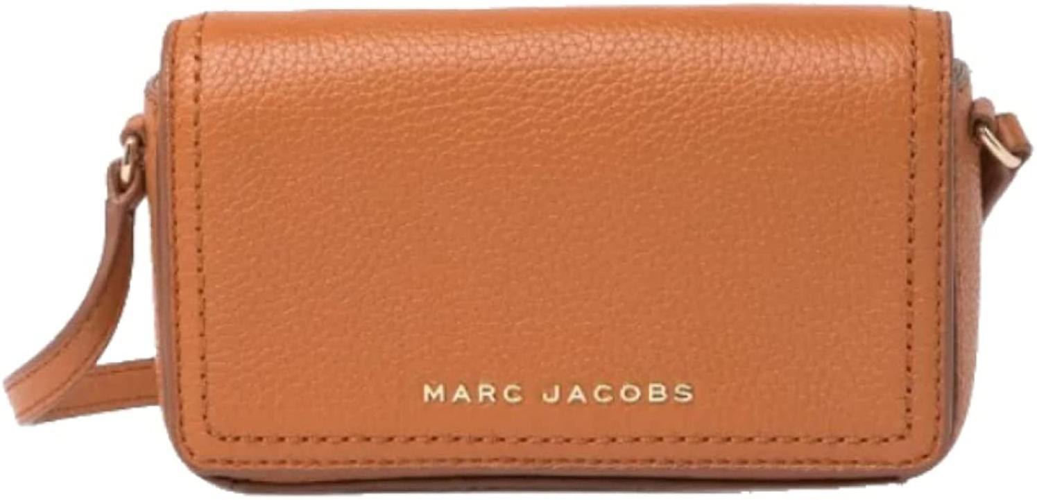 Marc Jacobs H107L01FA21 Groove Smoked Almond Tan With Gold Hardware Pebbled Leather Women's Mini Shoulder Bag