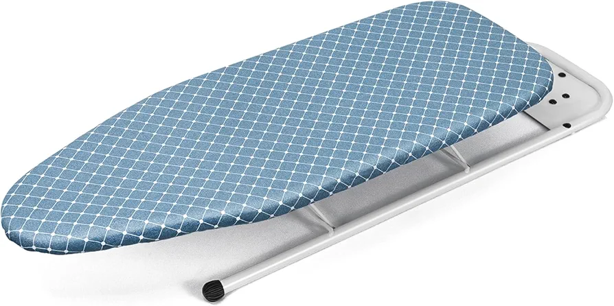 Duwee 12"×32" Table Top Ironing Board with Iron Rest,Small Ironing Board with Heat Resistant Cover,Thicken Felt Padding,Portable Ironing Board with Non-Slip Feet for Home, Laundry Rooms, Dorms