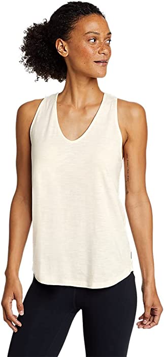 Eddie Bauer Women's Gate Check Racerback V-Neck Tank