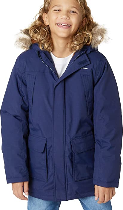 Eddie Bauer Boys Parka Coat - Down Winter Coat, Fur Hood