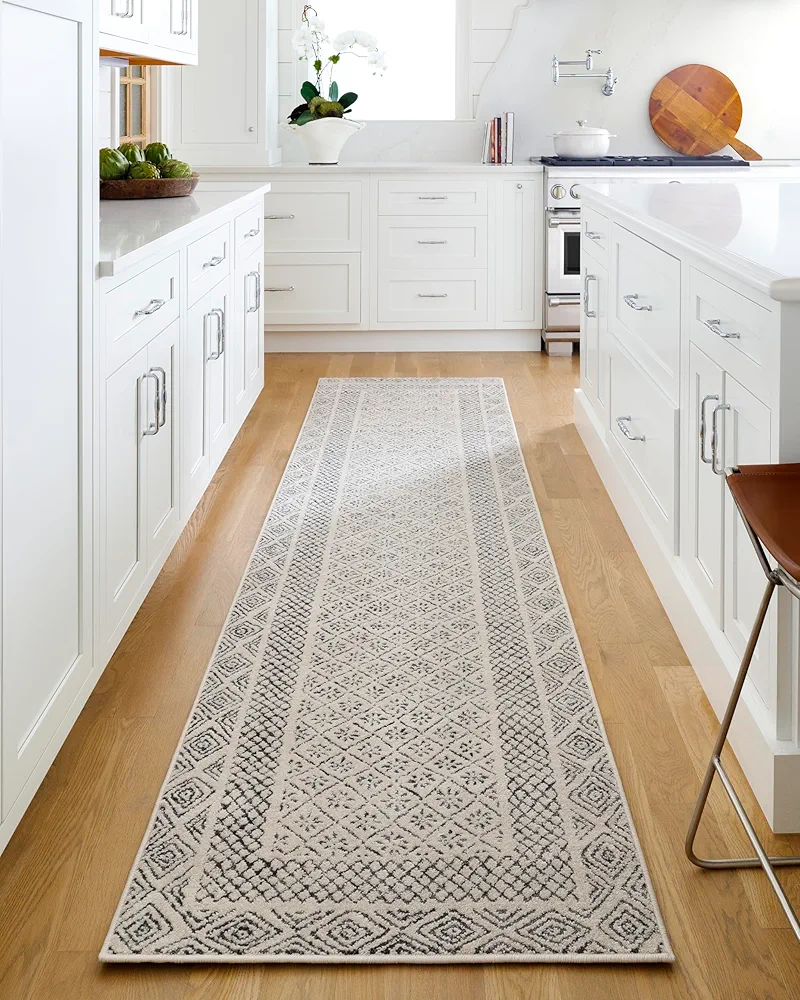 Livabliss Melodie Boho Farmhouse Area Rug,6'7" x 9',Beige