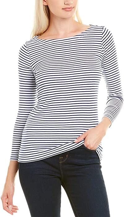 vineyard vines Women's Boatneck Simple Tee