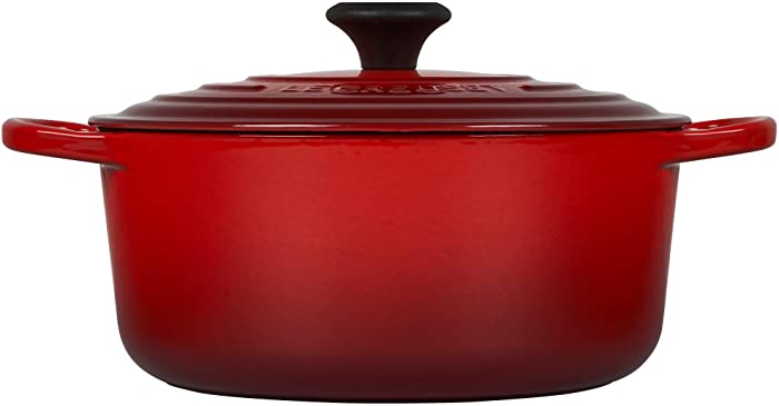 Le Creuset Enameled Cast Iron Signature Round Dutch Oven, 5.5 qt., Cerise