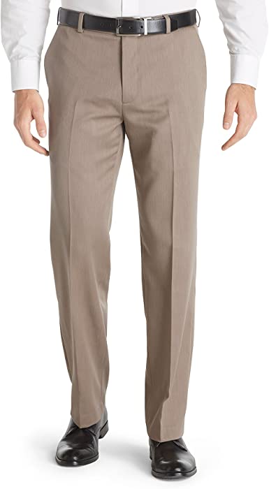 Van Heusen Men's Straight Fit Flat Front Traveler Ultimate Dress Pant