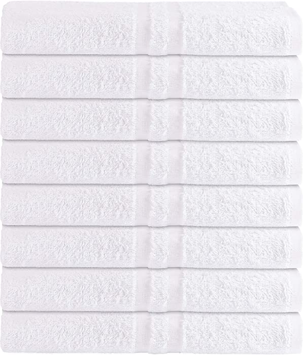 8 Pack Bath Towel 24 x 50 86% Cotton 14% Polyester