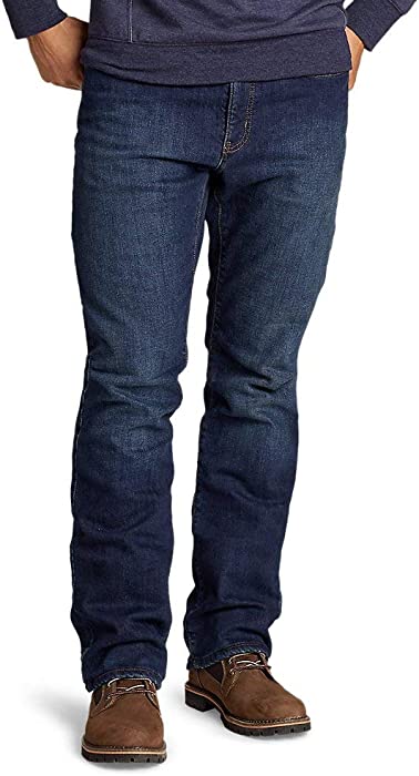 Eddie Bauer Men's Field Flannel-Lined Flex Straight Jeans