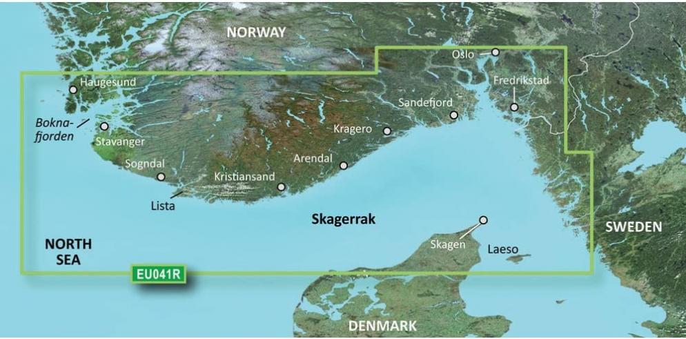 Garmin Bluechart G2 - HXEU041R - Oslo - Skagerak - Haugesund - MicroSD/SD