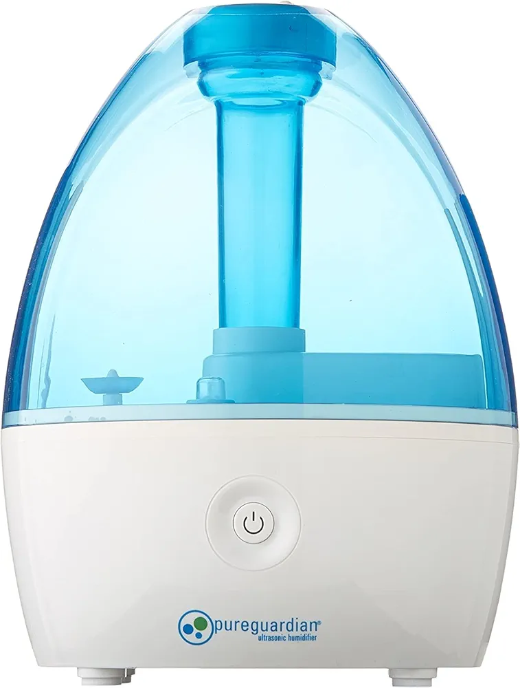 Pure Guardian H910BL Ultrasonic Cool Mist Humidifier, 14 Hrs. Run Time, 210 Sq. Ft. Coverage, Small Rooms, Quiet, Filter Free