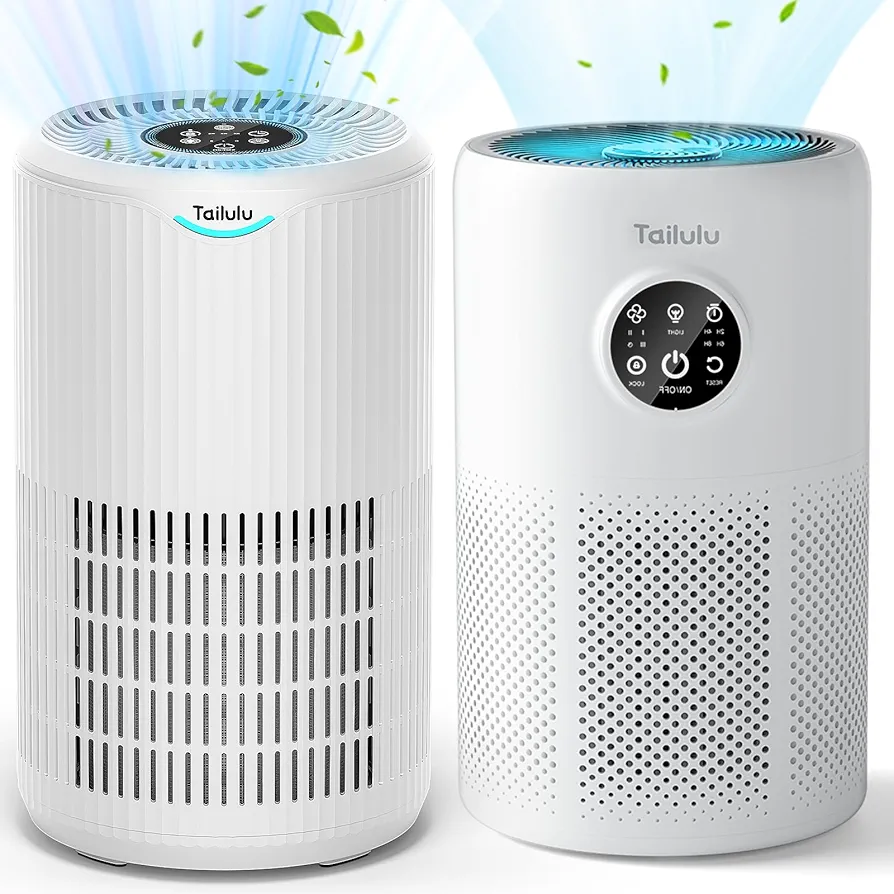 Air Purifiers for Home Large Room Up to 1345 Sq Ft, CADR 180m³/h+, Tailulu H13 HEPA Air Purifier for Pet Dander Smoke Odor Dust Pollen, Air Filter for Bedroom Living Room, Kitchen, Office, Sleep Mode