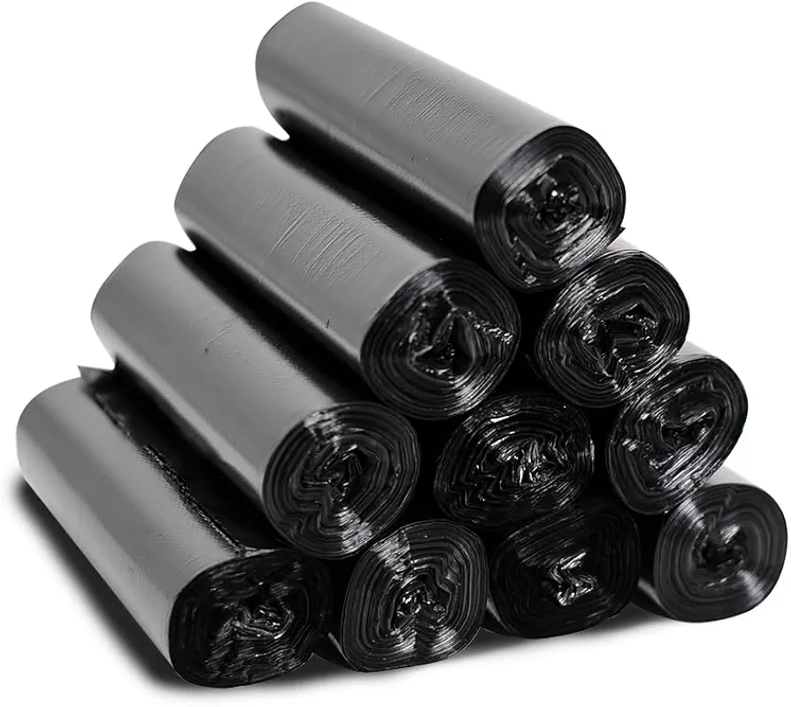 3.5 Gallon Trash Bags, 150 Count Small Trash Can Liners for Bathroom or Livingroom, Black 3 Gallon Thickly Garbage Bags