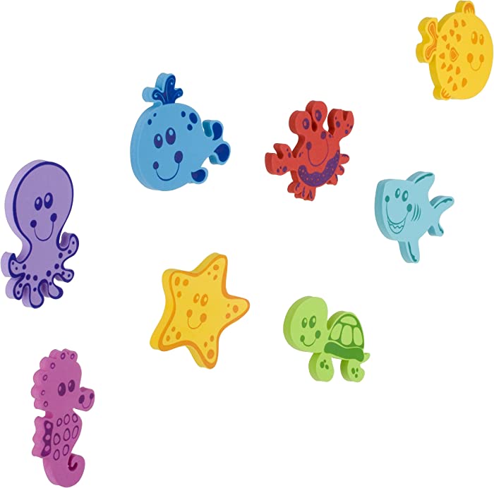 Nuby 16-Piece Floating Foam Bath Animals Set