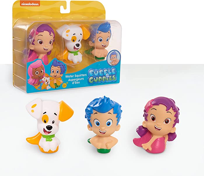 Bubble Guppies Bath Toy Set, Inludes Oona, Gil, and Bubble Puppy Water Toys, by Just Play