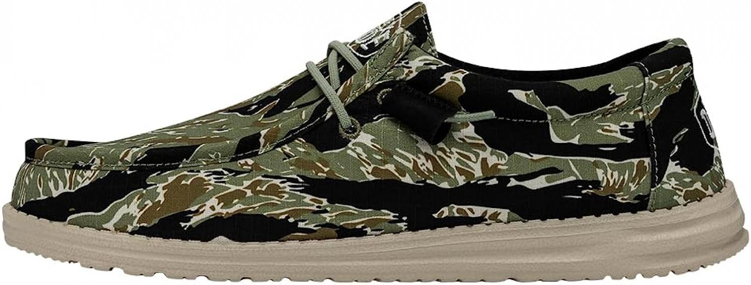 Hey Dude Men's Wally Camo | Men's Loafers | Men's Slip On Shoes | Comfortable & Light-Weight